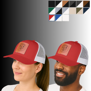 Cruise Squad Anchor Leather Patch Retro Hat