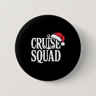 Cruise Squad Festive Srit Nautical Lovers Christma Button