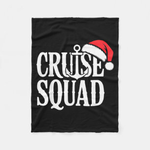 Cruise Squad Festive Srit Nautical Lovers Christma Fleece Blanket