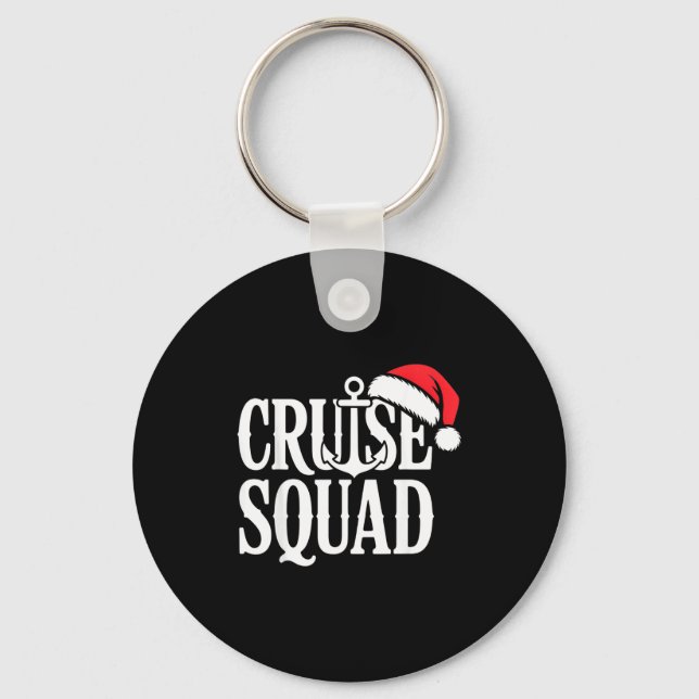 Cruise Squad Festive Srit Nautical Lovers Christma Keychain (Front)