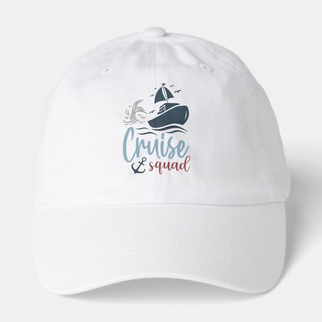 Cruise Squad – for Travel, Vacation & Group Trips Hat (Front)