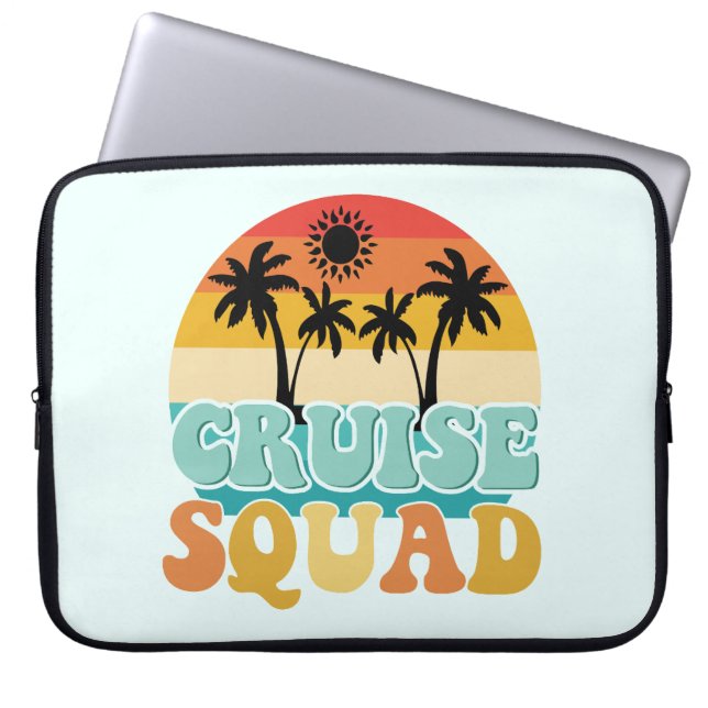 Cruise Squad Laptop Sleeve (Front)