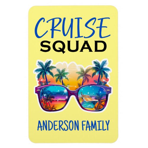 Cruise Squad Matching Group Family Magnets
