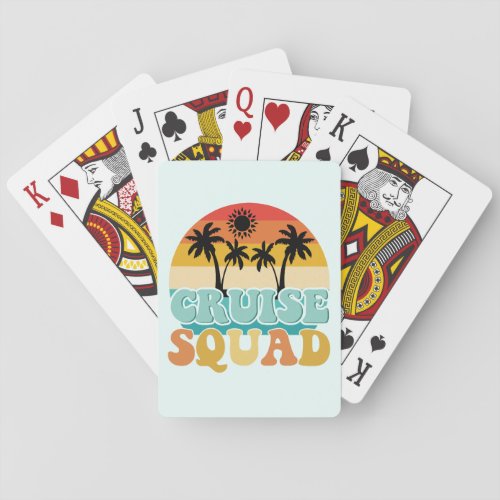Cruise Squad Playing Cards