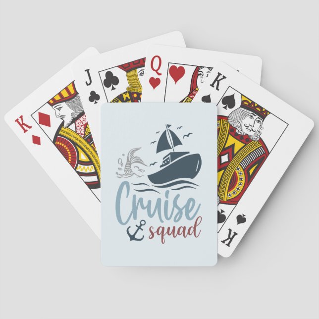 Cruise Squad  Poker Cards (Back)