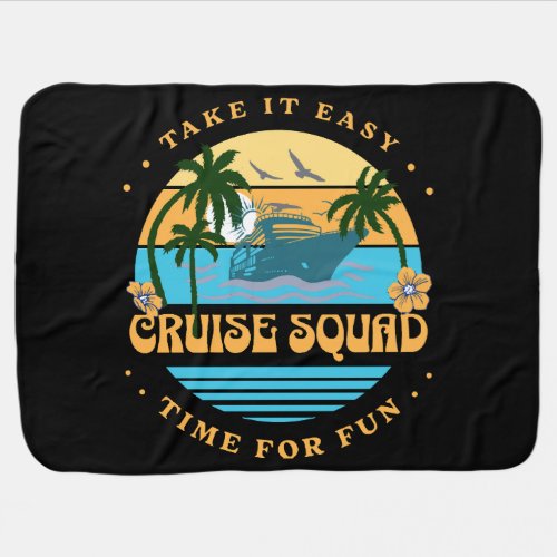 Cruise Squad Retro Cruise Baby Blanket