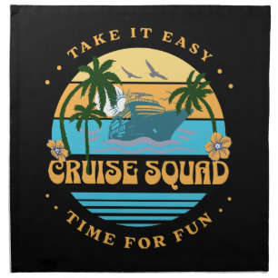 Cruise Squad Retro Cruise Cloth Napkin