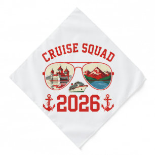 Cruise Squad Switzerland Vacation Trip 2026 Bandana