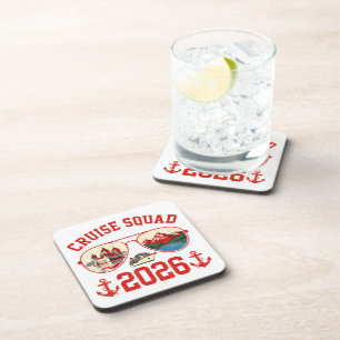 Cruise Squad Switzerland Vacation Trip 2026 Beverage Coaster