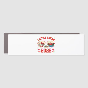 Cruise Squad Switzerland Vacation Trip 2026 Car Magnet
