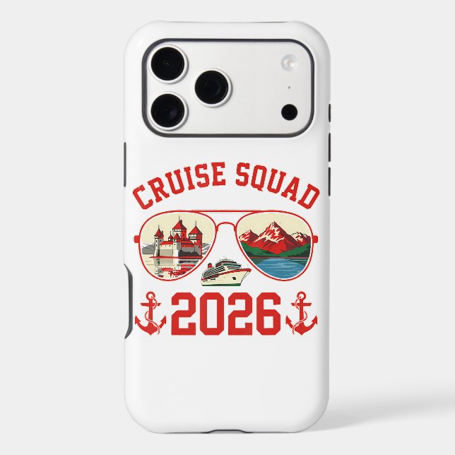 Cruise Squad Switzerland Vacation Trip 2026 Case-Mate iPhone Case (Back)