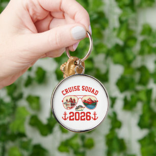 Cruise Squad Switzerland Vacation Trip 2026 Keychain