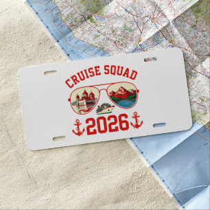 Cruise Squad Switzerland Vacation Trip 2026 License Plate