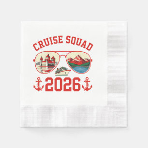 Cruise Squad Switzerland Vacation Trip 2026 Napkins