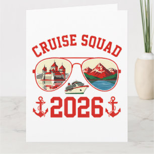 Cruise Squad Switzerland Vacation Trip 2026 Thank You Card