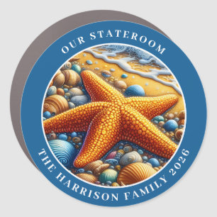Cruise Starfish Decor Door Personalized Magnet