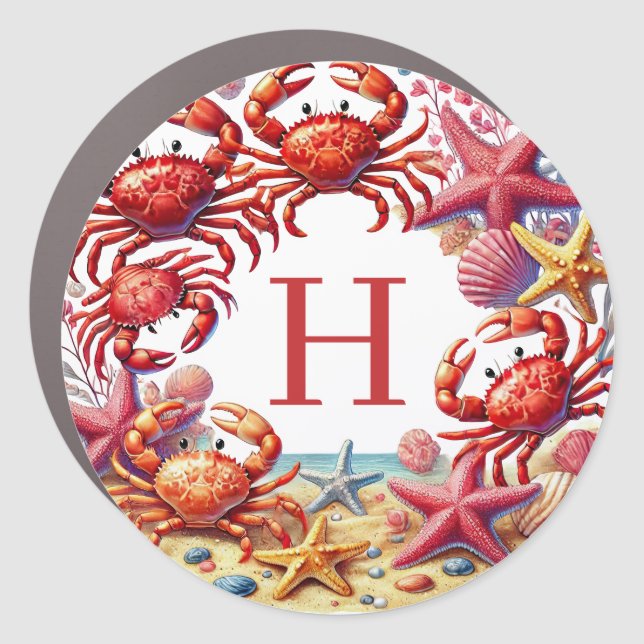 Cruise Starfish Decor Door Personalized Magnet (Front)
