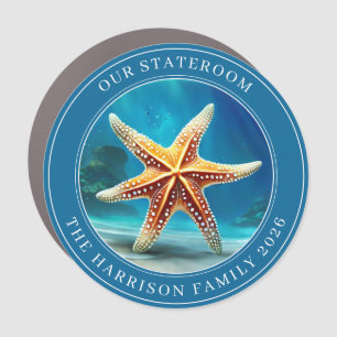 Cruise Starfish Decor Door Personalized Magnet