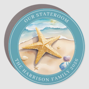 Cruise Starfish Decor Door Personalized Magnet