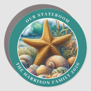 Cruise Starfish Decor Door Personalized Magnet