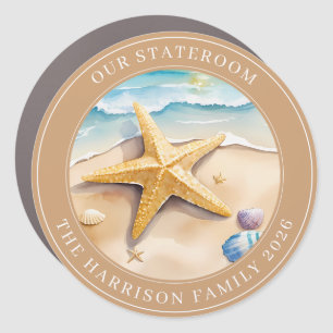 Cruise Starfish Decor Door Personalized Magnet