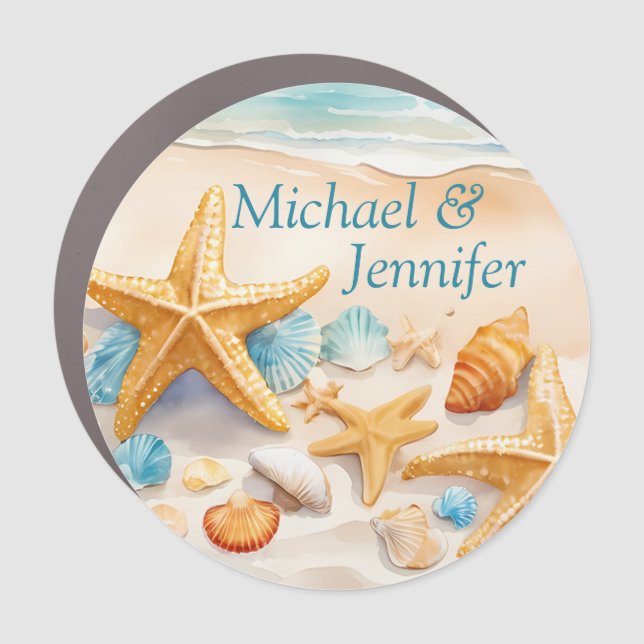 Cruise Starfish Decor Door Personalized Magnet (Front)