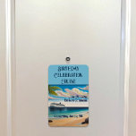 Cruise Stateroom Door Tropical Beach Magnet at Zazzle