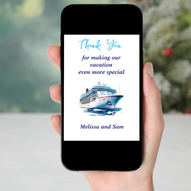 Cruise Thank You Card (Front Digital)