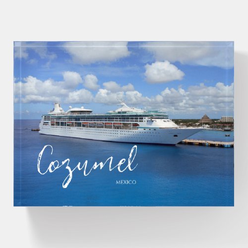 Cruise Themed Cozumel Mexico Paperweight