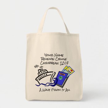 Cruise Themed Grocery Tote Bag by cruise4fun at Zazzle