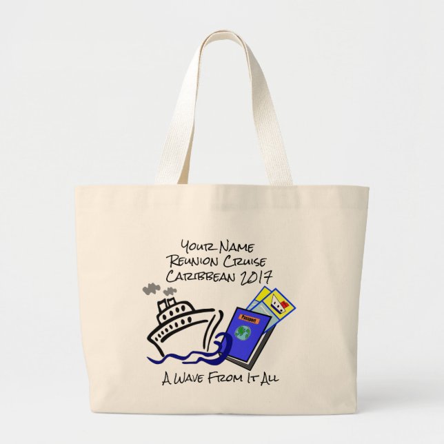 Cruise Themed Jumbo Tote Bag (Front)