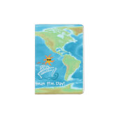 Cruise Themed Passport Holder - Seas the Day! (Front)