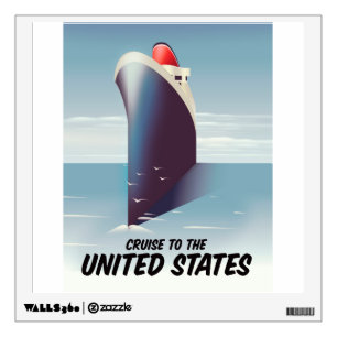 Cruise to the United states Wall Decal