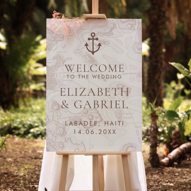 Cruise Travel Destination Wedding Welcome  Foam Board (Creator Uploaded)