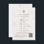 Cruise Travel Itinerary Destination Wedding  Invitation<br><div class="desc">Cruise Travel Itinerary Destination Wedding Invitation. Matching items available.</div>