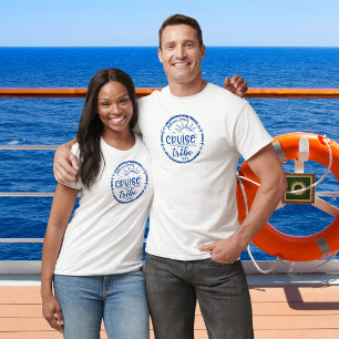 Cruise Tribe Family Vacation Navy Design T-Shirt