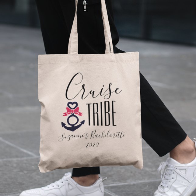 Cruise Tribe Girl's Trip Bachelorette Vacation Tote Bag (Creator Uploaded)