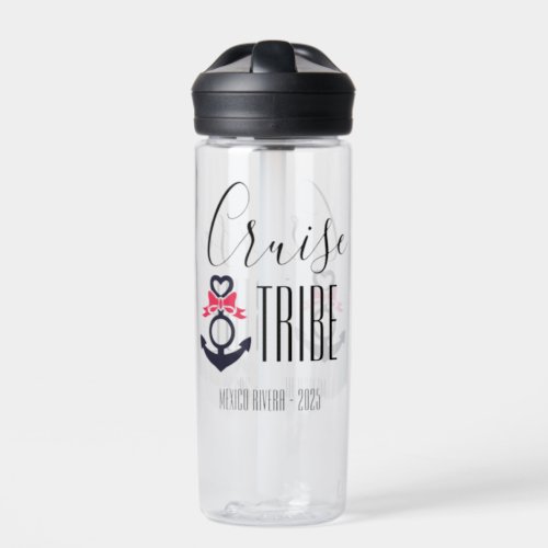 Cruise Tribe Girls Trip Bachelorette Vacation  Water Bottle
