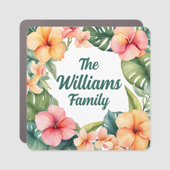 Cruise Tropical Decor Door Personalized Magnet (Front)
