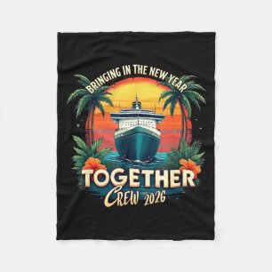 Cruise Vacation Bringing In The New Year Together  Fleece Blanket