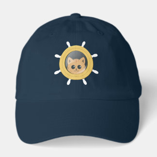 Cruise Vacation Cute Cat Porthole Hat