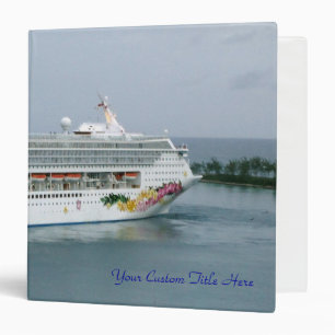 Cruise Vacation Memory Book Binder
