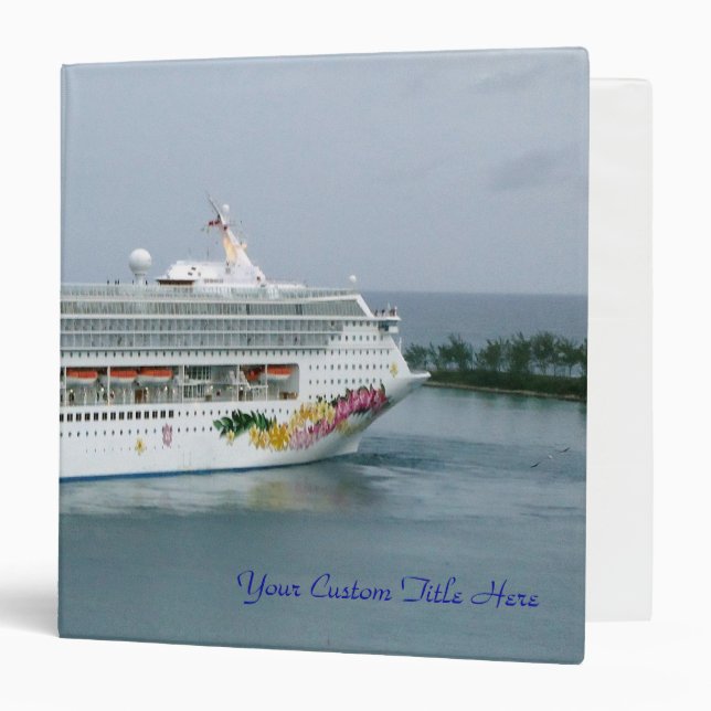 Cruise Vacation Memory Book Binder (Front/Inside)