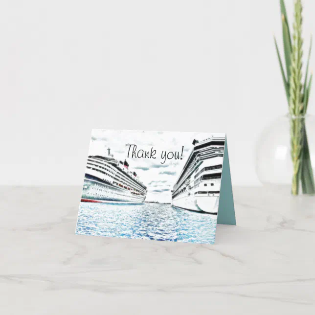 Cruise Vacation | Nautical Thank You | Zazzle