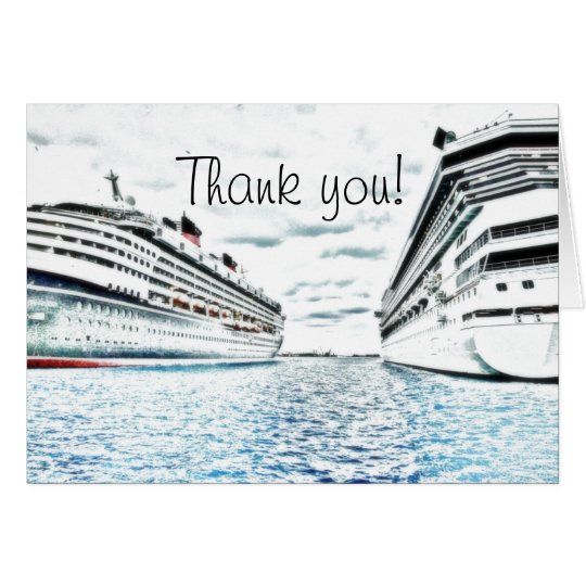cruise staff thank you cards