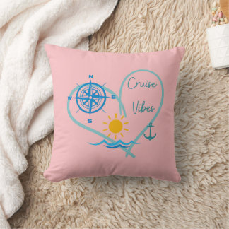 Cruise Vibes Throw Pillow
