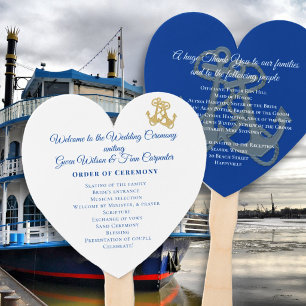 Cruise Wedding Anchors Program Fan