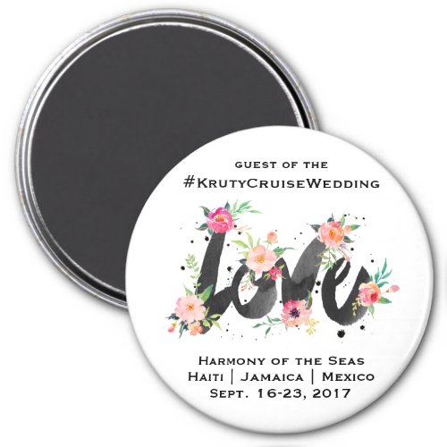 Cruise Wedding Door Magnet