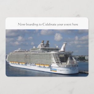 Cruise wedding invitation