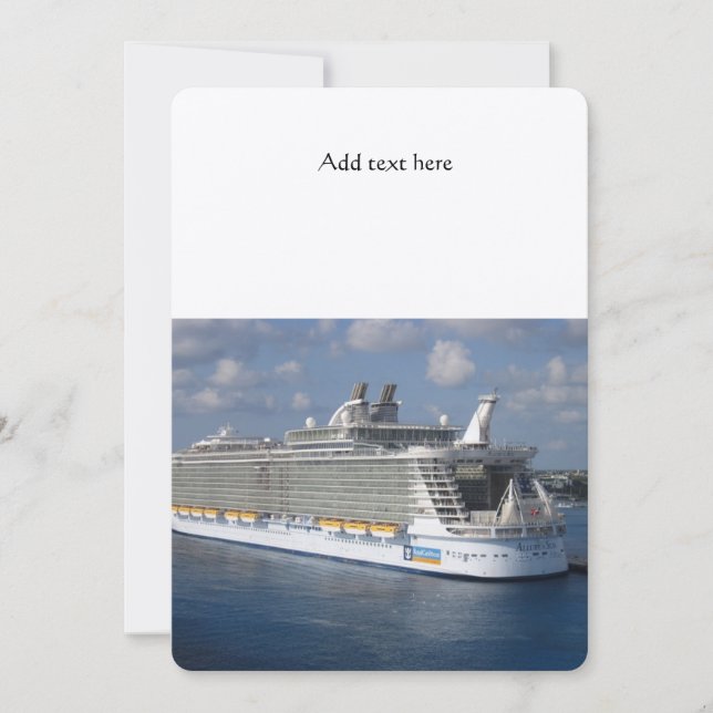 Cruise wedding invitation (Front)
